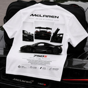 Camiseta Impressão Gráfica de Supercarro