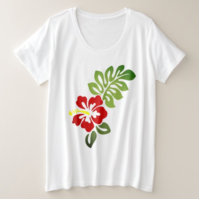 Camiseta Impressão havaiano (Frente do Design)