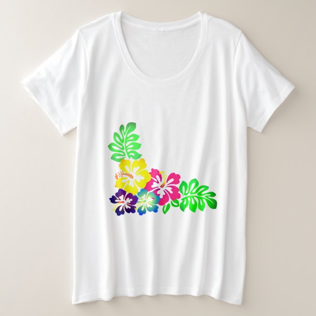Camiseta Impressão havaiano (Frente do Design)