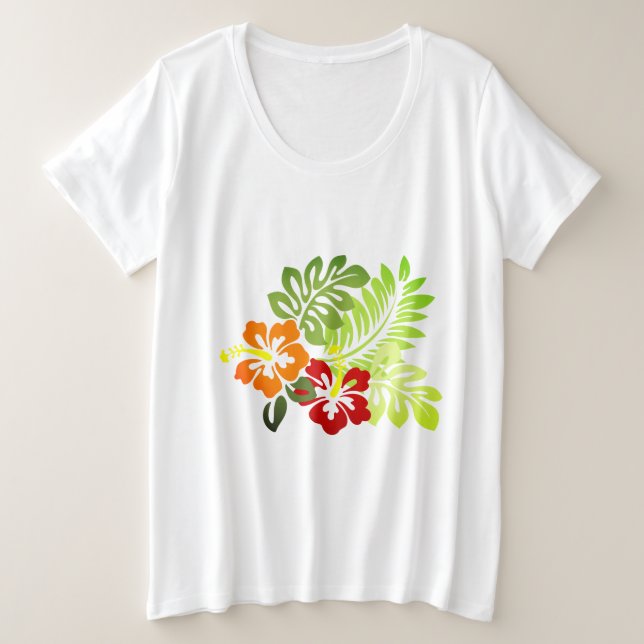 Camiseta Impressão havaiano (Frente do Design)