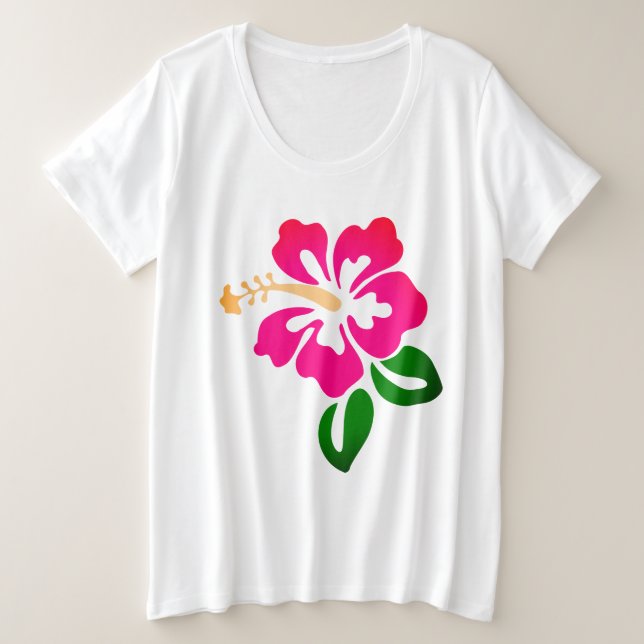 Camiseta Impressão havaiano (Frente do Design)