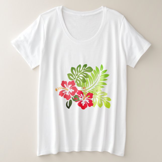 Camiseta Impressão havaiano (Frente do Design)