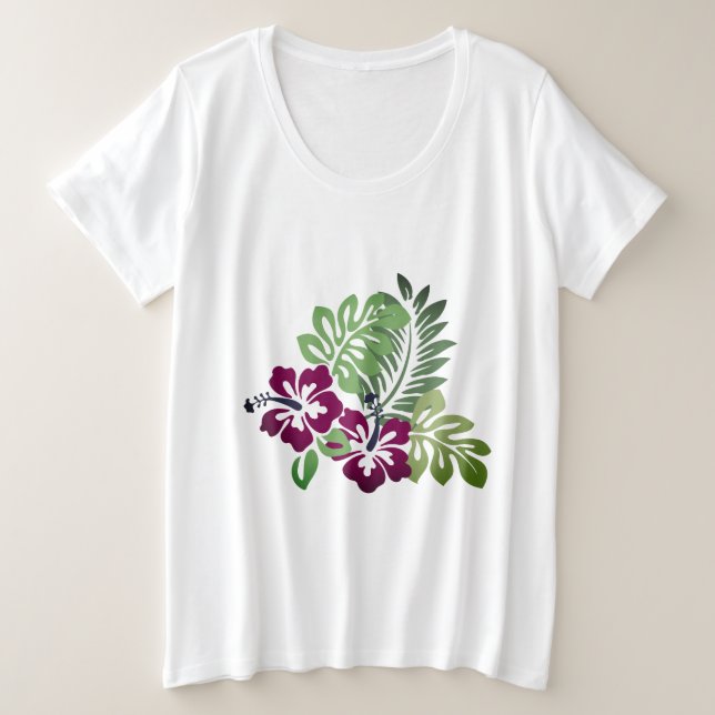 Camiseta Impressão havaiano (Frente do Design)