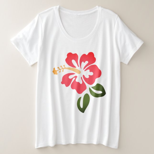 Camiseta Impressão havaiano (Frente do Design)