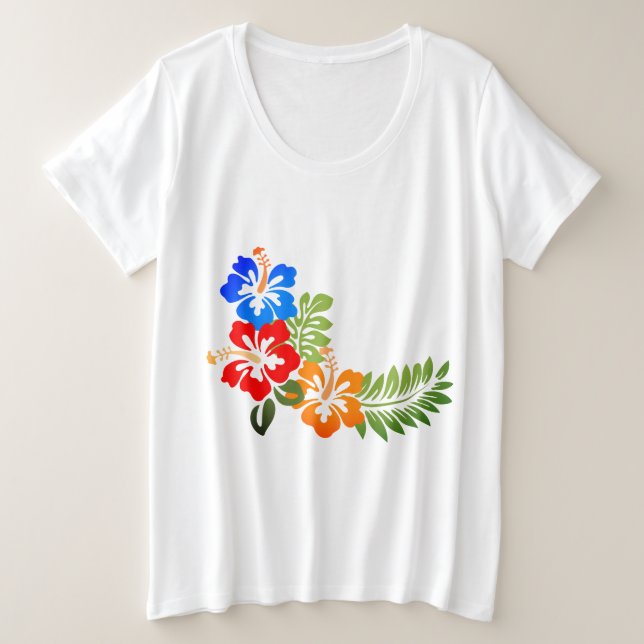 Camiseta Impressão havaiano (Frente do Design)