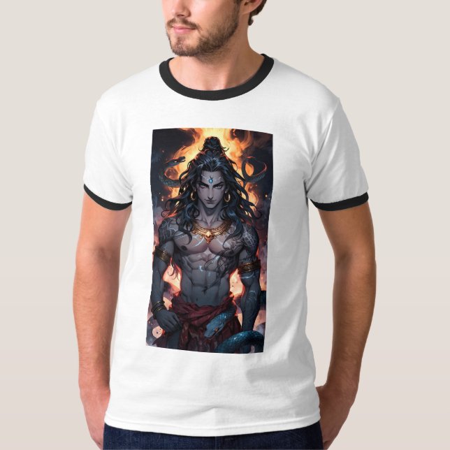 CAMISETA IMPRESSÃO HINDU GOD SHIVA (Frente)