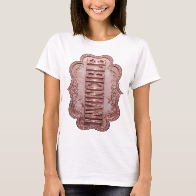 Camiseta Impressão INVISÍVEL Rosa Limpo (Frente)