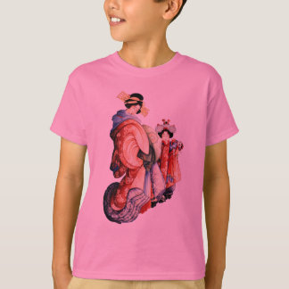 Camiseta Impressão japonês do woodblock