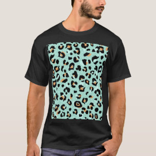 Camiseta Impressão leopardo, padrão animal