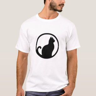 Camiseta Impressão minimalista de silicone preto
