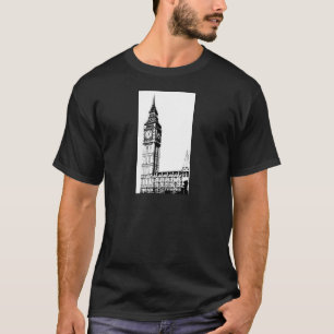 Camiseta Impressão monótonos de LONDRES BIG BEN