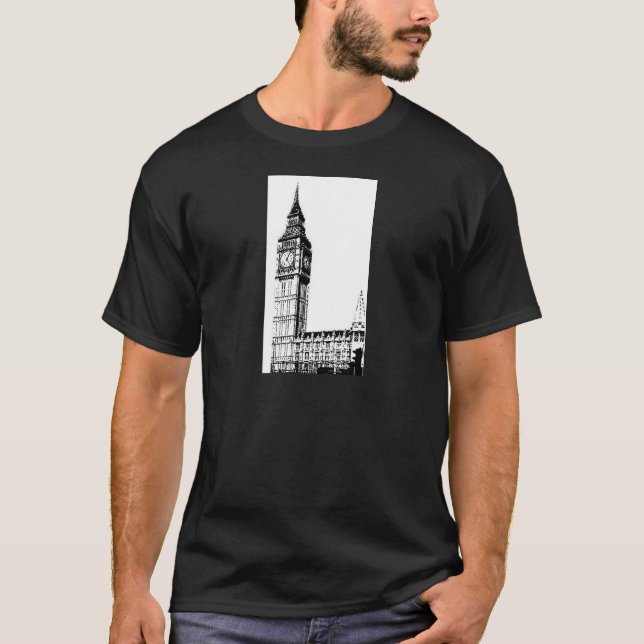 Camiseta Impressão monótonos de LONDRES BIG BEN (Frente)