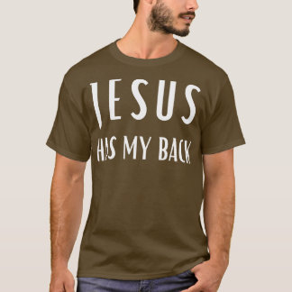 Camiseta Impressão na parte de trás Jesus tem o meu present