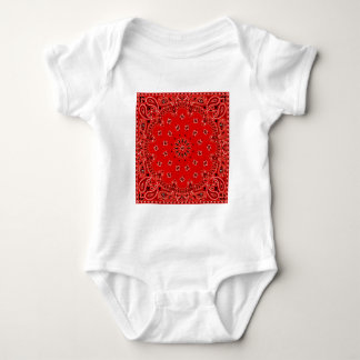 Camiseta Impressão ocidental vermelho do lenço do Bandana