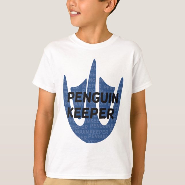 Camiseta Impressão Pé do Guardião de Pinguins (Frente)
