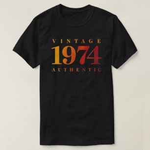 Camiseta Impressão Personalizada de 1974, Aniversário Inspi