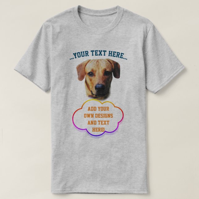 Camiseta Impressão personalizado seu próprio Design no T-Sh (Frente do Design)