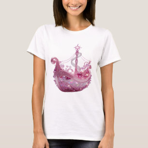Camiseta Impressão PRINCESA COROA de Prata Moderna