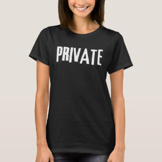 CAMISETA IMPRESSÃO PRIVADO NEGRO