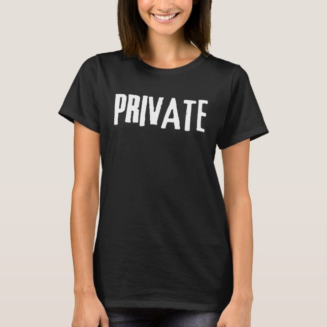 CAMISETA IMPRESSÃO PRIVADO NEGRO (Frente)