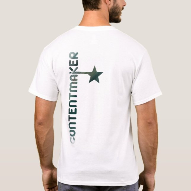 Camiseta IMPRESSÃO-T-Shirt Abstrato Verde CONTENTMAKER (Criador carregado)