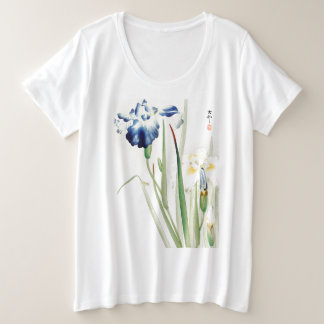 Camiseta IMPRESSÃO-T-Shirt SIMPLES IRIS JAPONÊS