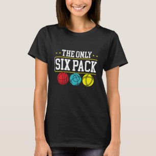 Camiseta Impressão traseira O único pacote de seis que eu p