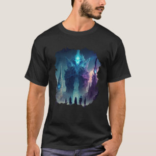 Camiseta Impressão traseira Planeta alienígena místico jorn