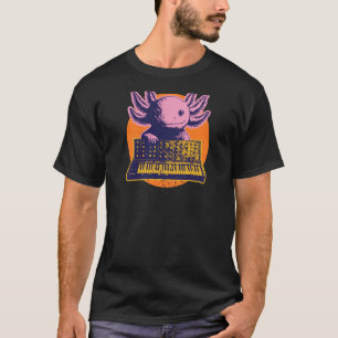 Camiseta Impressão traseira, Synthpop Música New-Wave Axolo