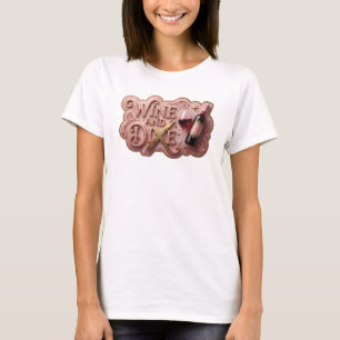 Camiseta Impressão WINE AND DIXE de Ouro Engraçado
