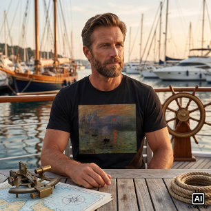 Camiseta Impression Sunrise de Claude Monet, Arte Antiga