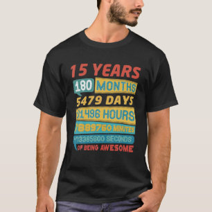 Camiseta Impressionante 15 de Vintage Edição Limitada de