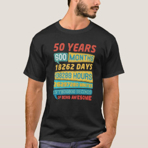 Camiseta Impressionante 50 anos Vintage 50º aniversário