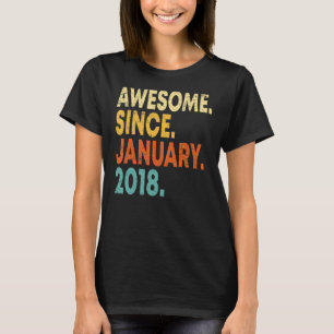 Camiseta Impressionante De 5 Anos Desde Janeiro De 2018 5 B