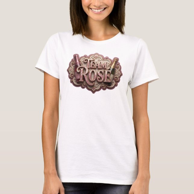 Camiseta Impressionante Estampa Rosa TIME ROSE (Frente)