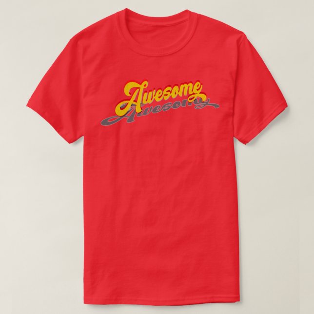 Camiseta Impressionante Vintage Lettering (Frente do Design)