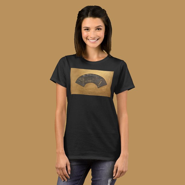 Camiseta Impressionista pintou fã de um mar iluminado. (Criador carregado)