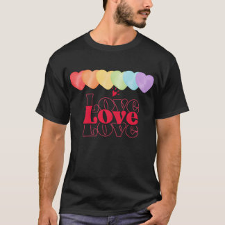 Camiseta Impresso com citação motivacional amor amor amor g