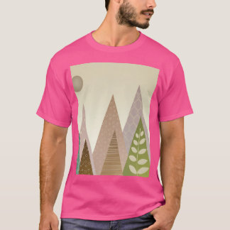 Camiseta Impressões de arte natural de Impressão de muro de