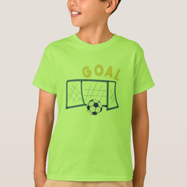 Camiseta Impressões de Belas Artes do Soccer Goal (Frente)