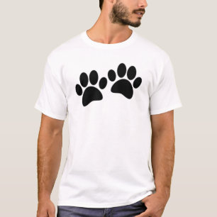 Camiseta Impressões de pãozinho preto de desenho animado
