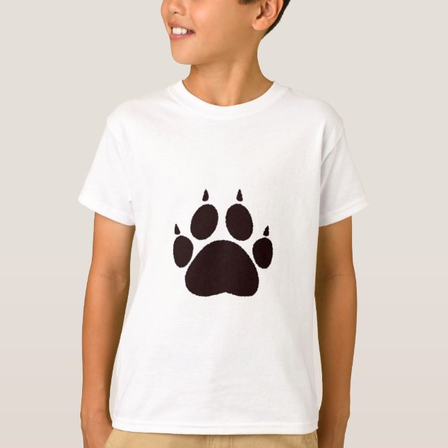 Camiseta Impressões de pata de gato (Frente)