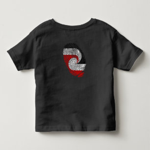 Camiseta impressões digitais da bandeira Maori