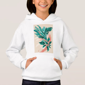 Camiseta Impressões florais de tamanho elevado