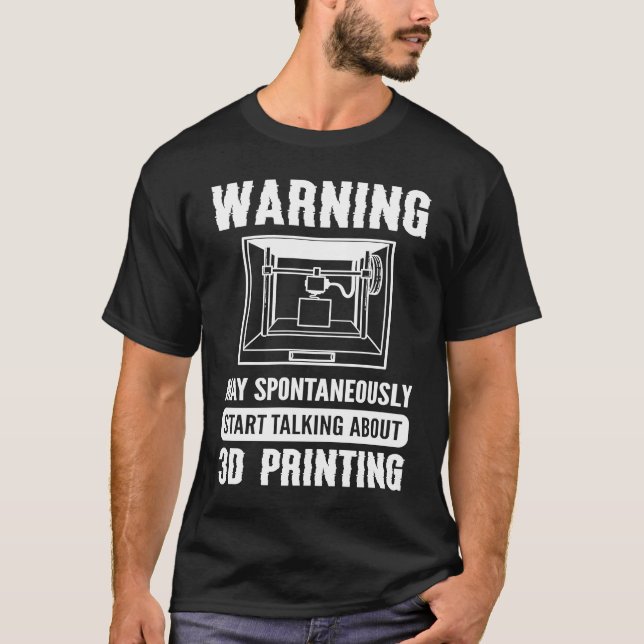 Camiseta Impressora 3D Impressora 3D (Frente)