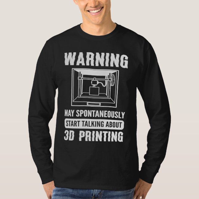 Camiseta Impressora 3D Impressora 3D (Frente)