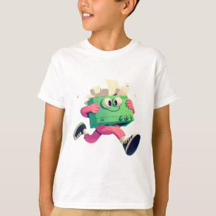 Camiseta Impressora Correndo com Papéis Voando – Humor de T