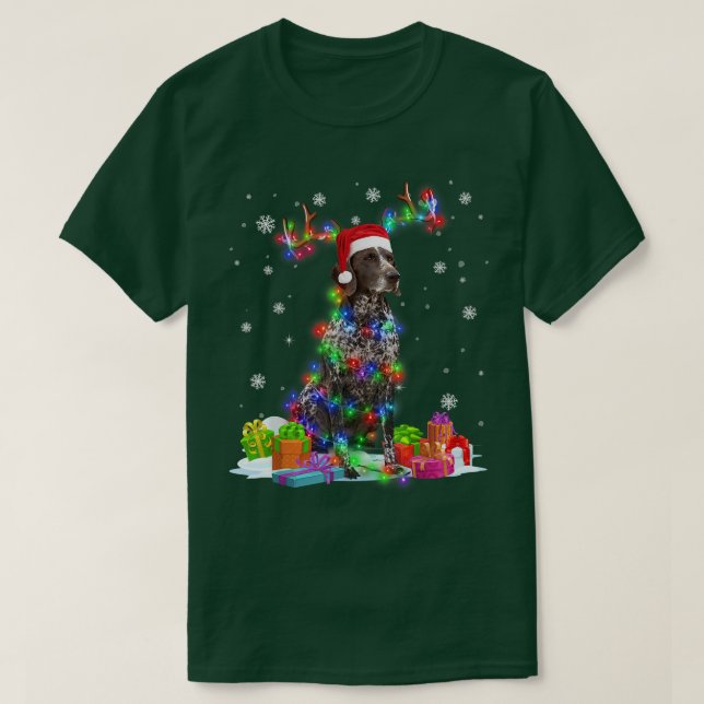 Camiseta Impressora Reindeer Christmas Ligh (Frente do Design)
