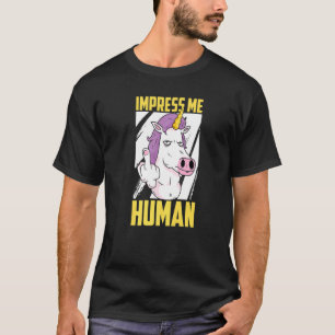 Camiseta Imprima o Unicórnio do Arco-Íris Humano