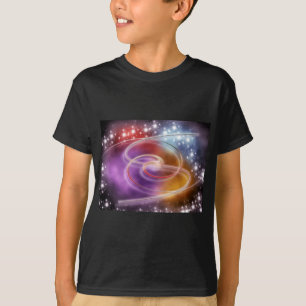 Camiseta imprimir padrão desenho de fundo colorido faça-voc